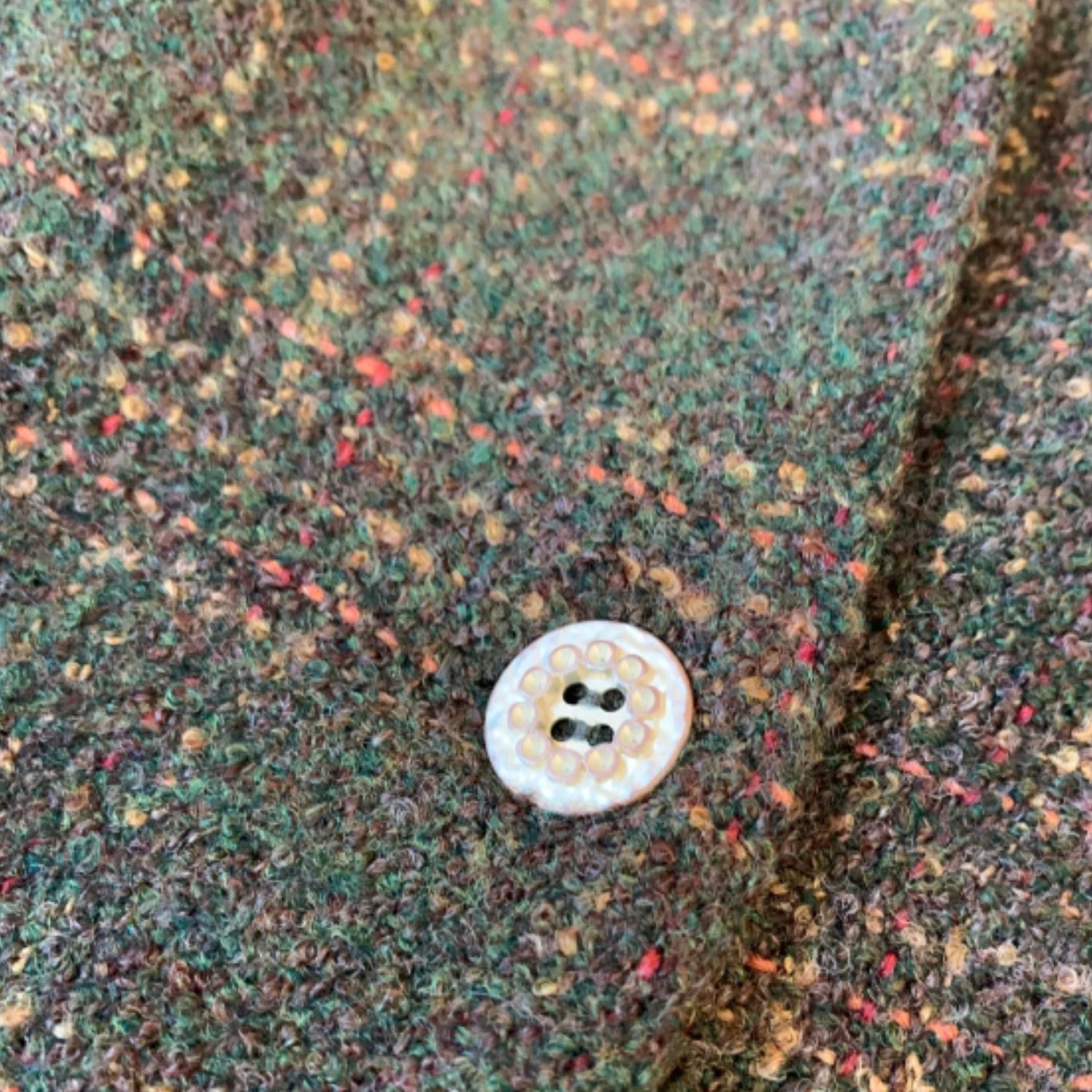 veste tweed femme bouton vintage