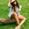 veste tweed sans manche gigi