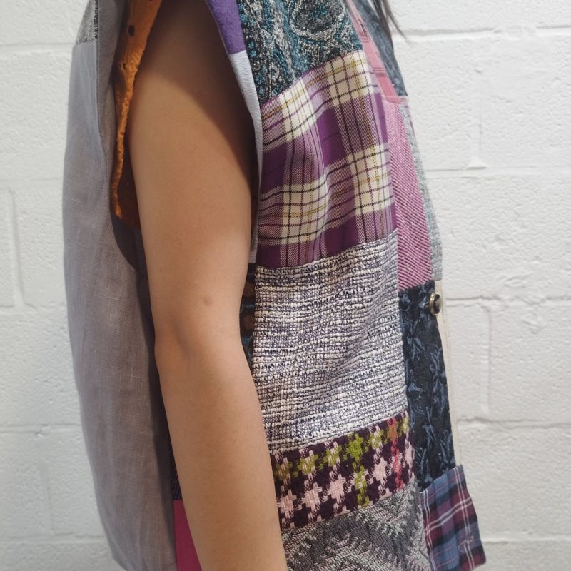 Veste patchwork Gigi violette – Image 7