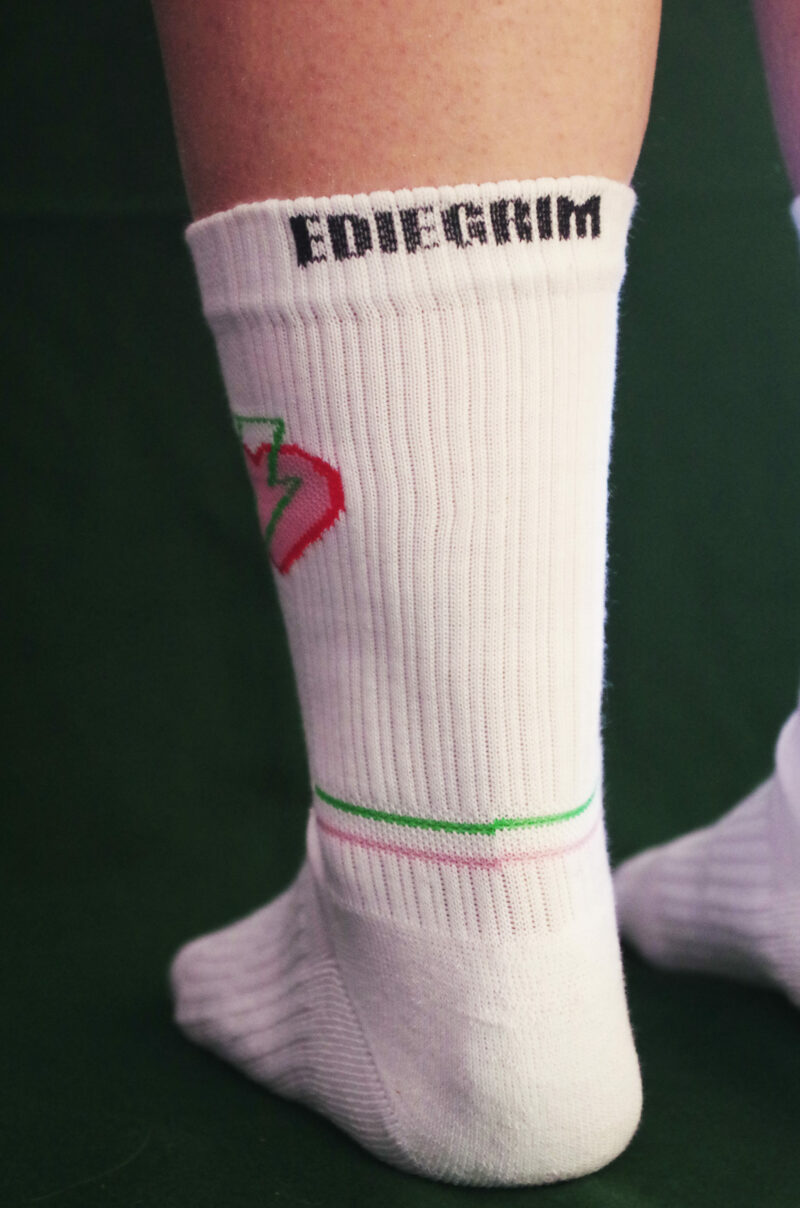 Paire de chaussettes coeur éclair – Image 5
