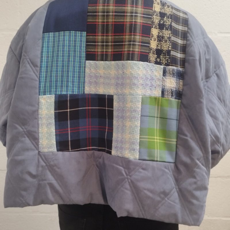 veste patchwork matelassee dos