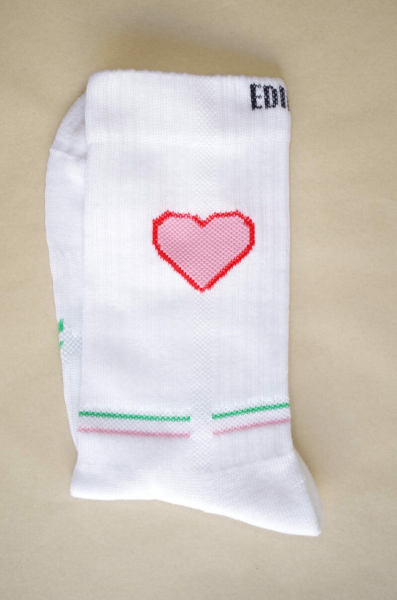 Paire de chaussettes coeur
