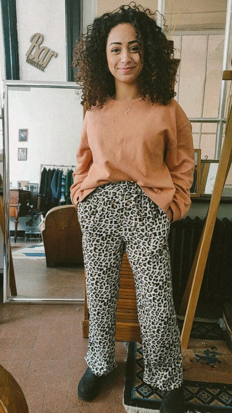 Pantalon Raoul imprimé léopard - 1
