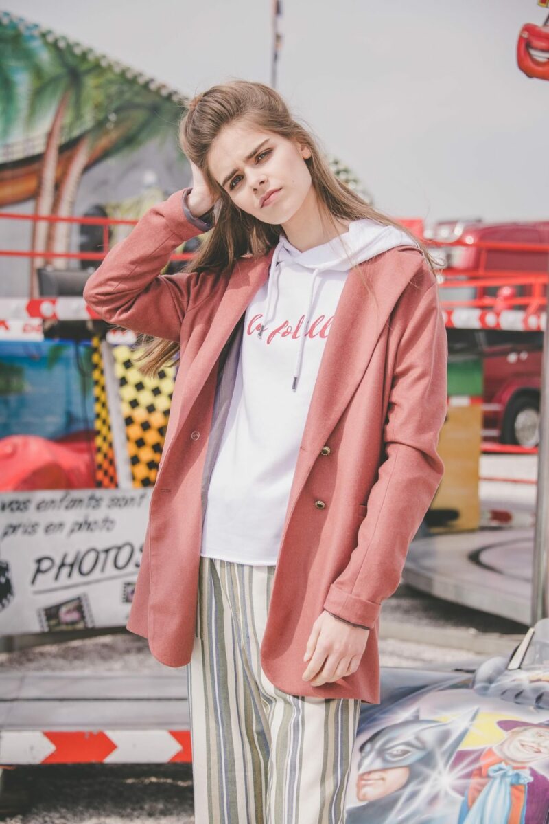 Veste tailleur Jeanne blush – Image 2
