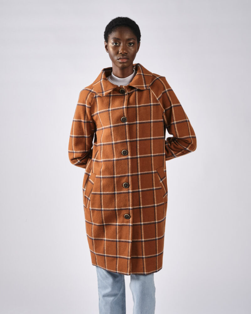 Manteau Paul carreaux caramel – Image 5