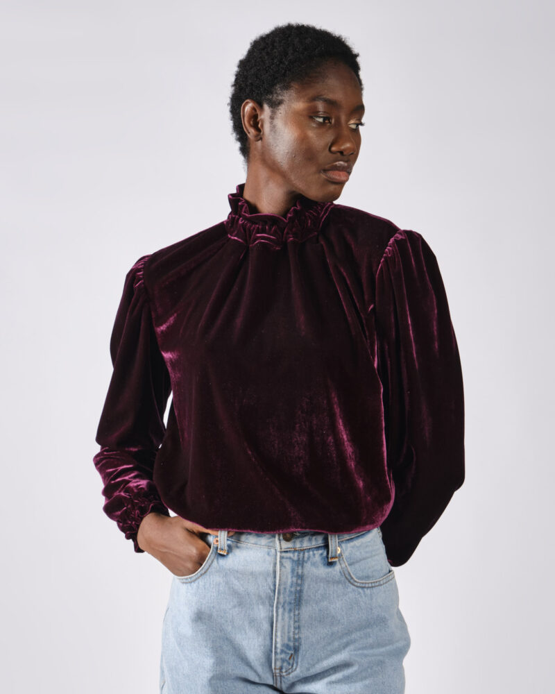 Blouse Velours Anna – Image 3