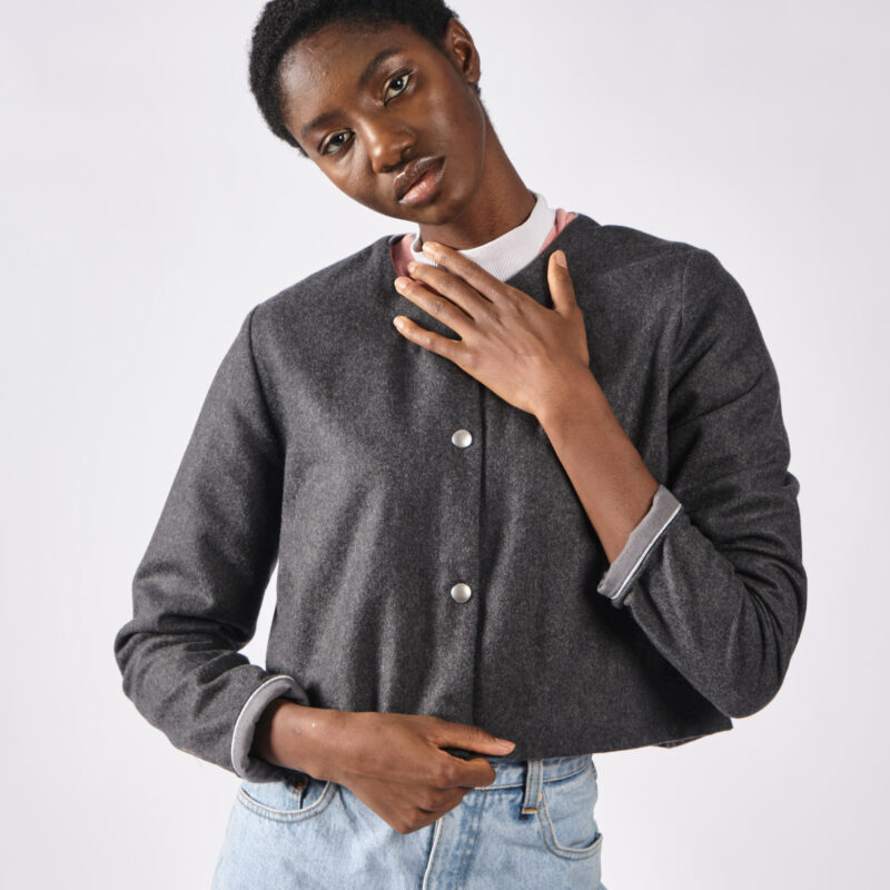 Veste Charlie gris souris