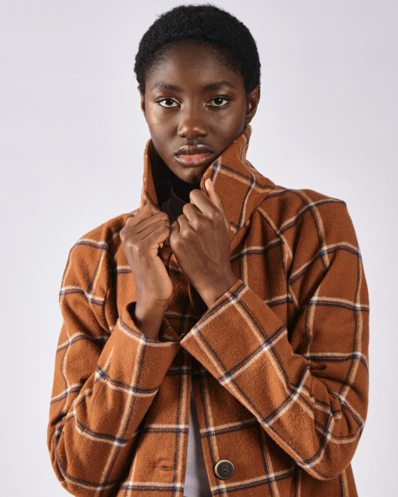 Manteau Paul carreaux caramel – Image 4