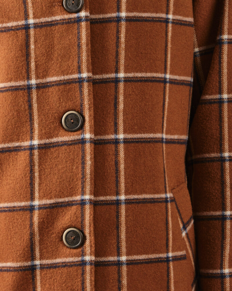 Manteau Paul carreaux caramel – Image 3