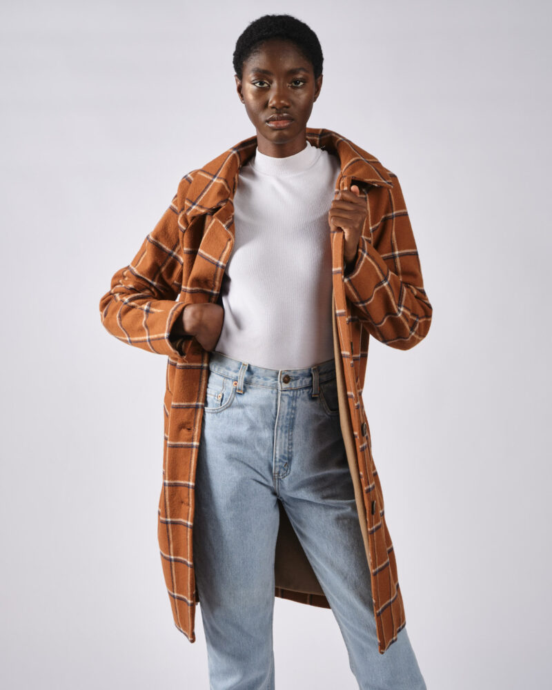 Manteau Paul carreaux caramel – Image 7
