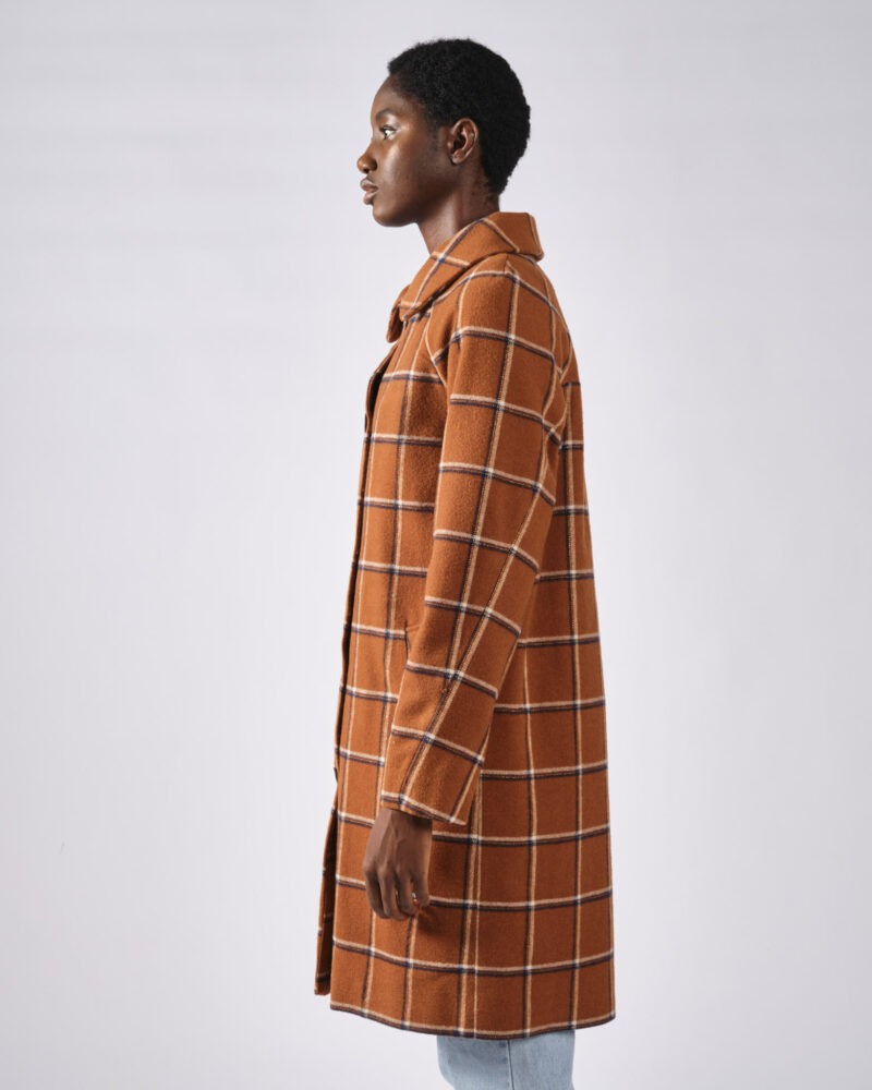 Manteau Paul carreaux caramel