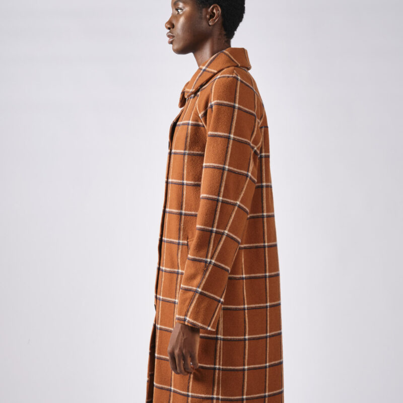 Manteau Paul carreaux caramel