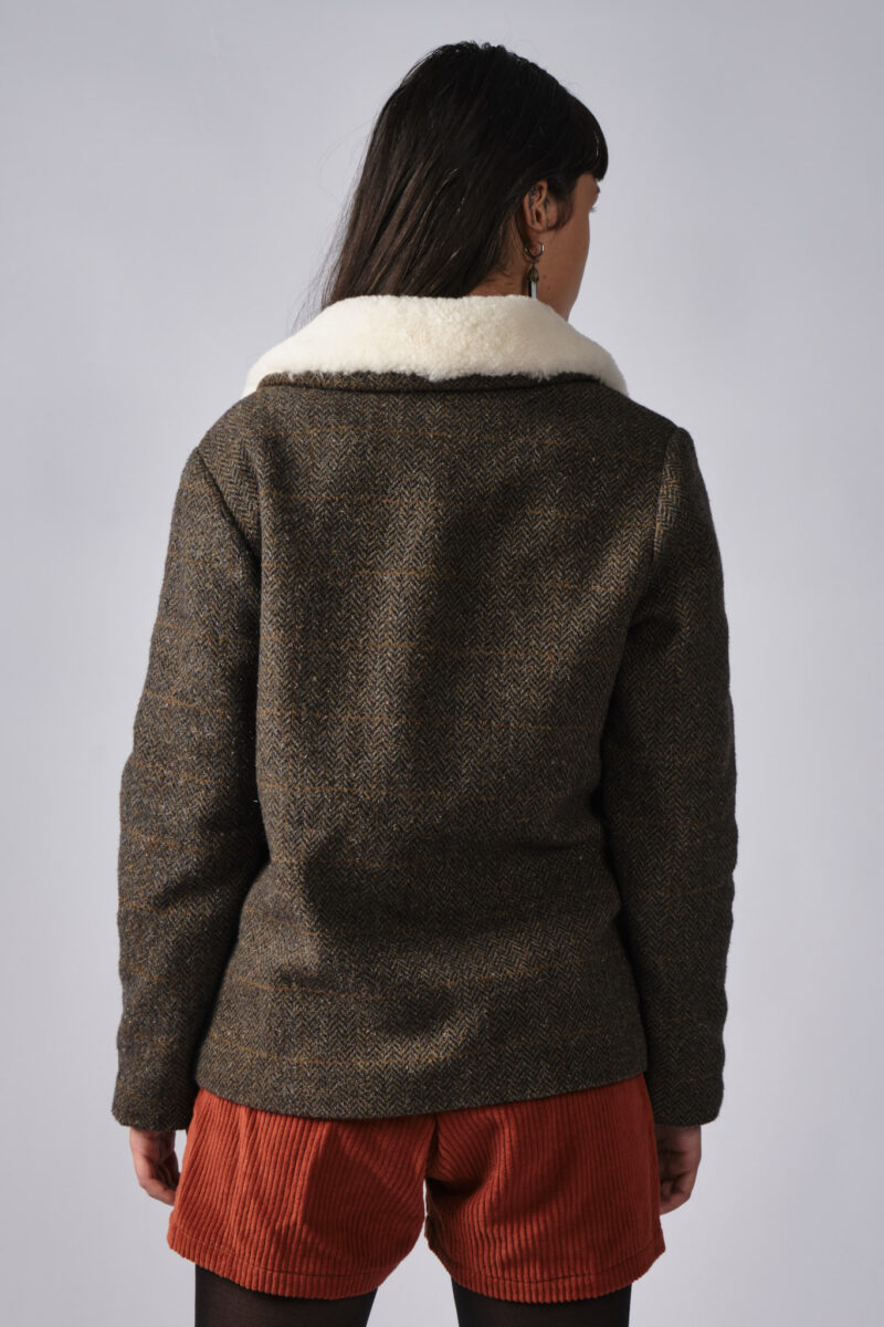Veste Maxine tweed col mouton – Image 5
