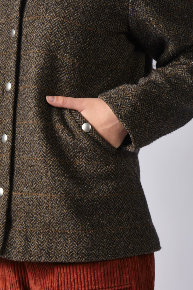 Veste Maxine tweed col mouton – Image 4