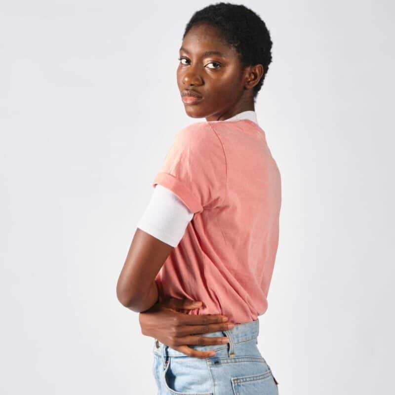 cote t shirt rose