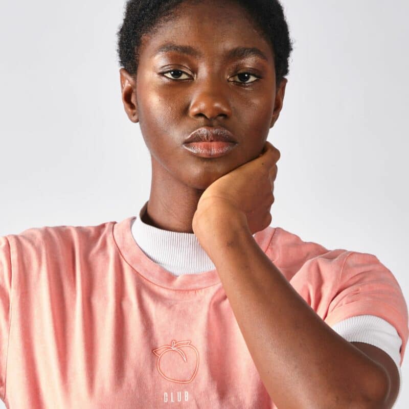 peche club t shirt rose