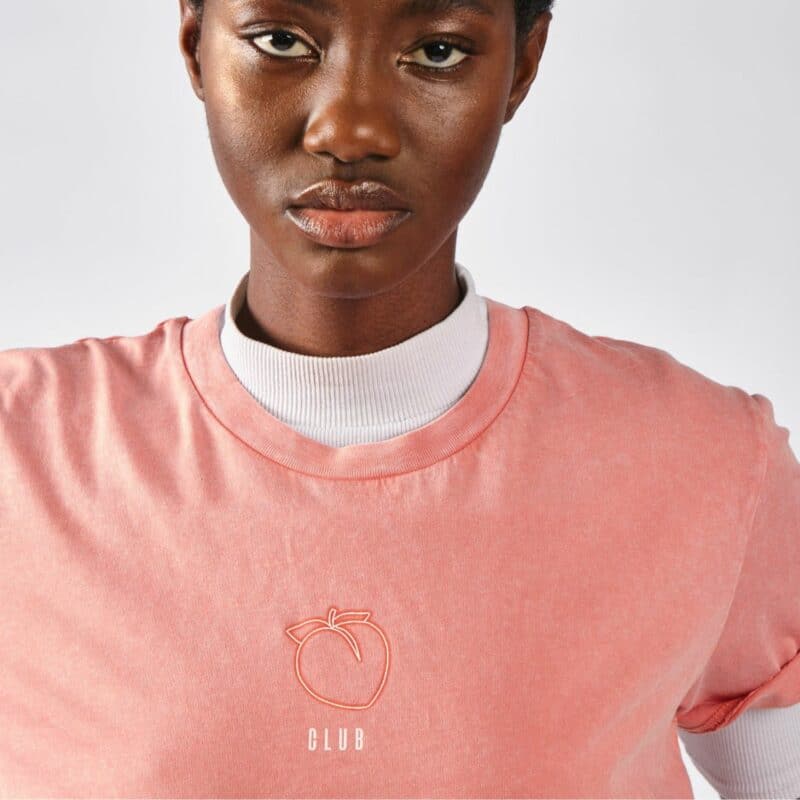 zoom peche neon t shirt rose