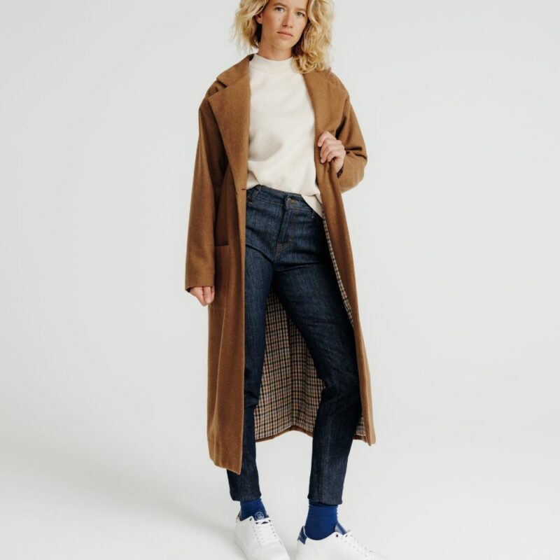 manteau camel albert long