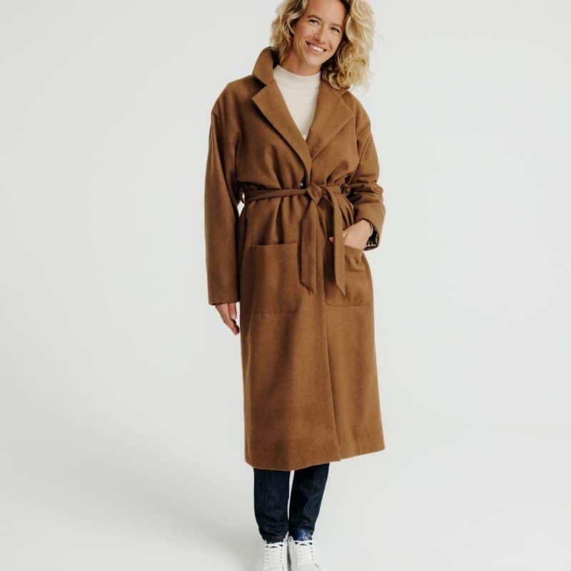 manteau camel albert long