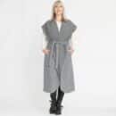 manteau sans manches amour gris