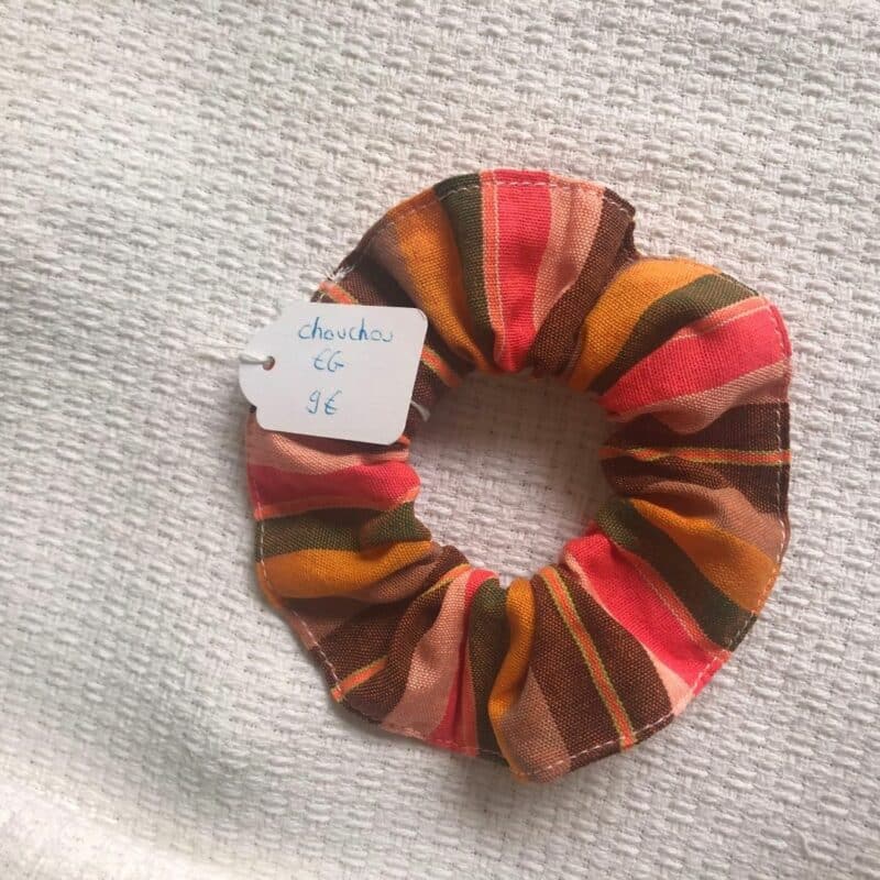 chouchou-madras-rose-verts-marron-orange