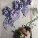 Chouchou satin violet