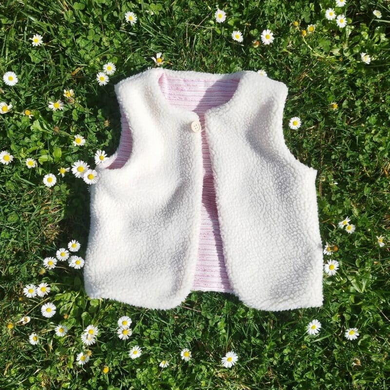 gilet de berger tweed rose (copie)