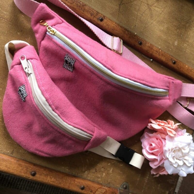 Sac banane rose