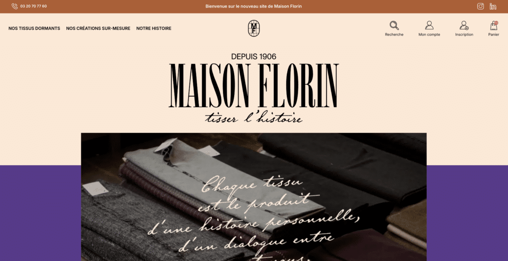 vente tissus lainages italiens maison florin