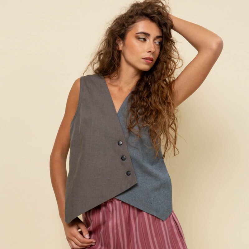 gilet costume femme