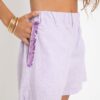 chemise vichy violet