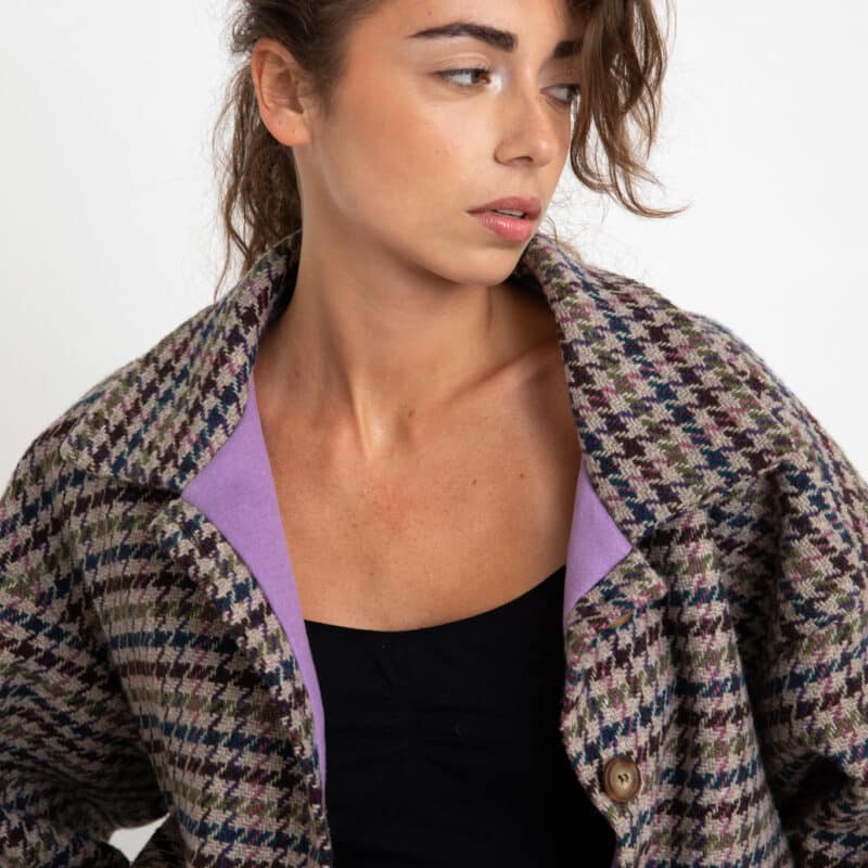 veste gisèle carreaux violet (copie)