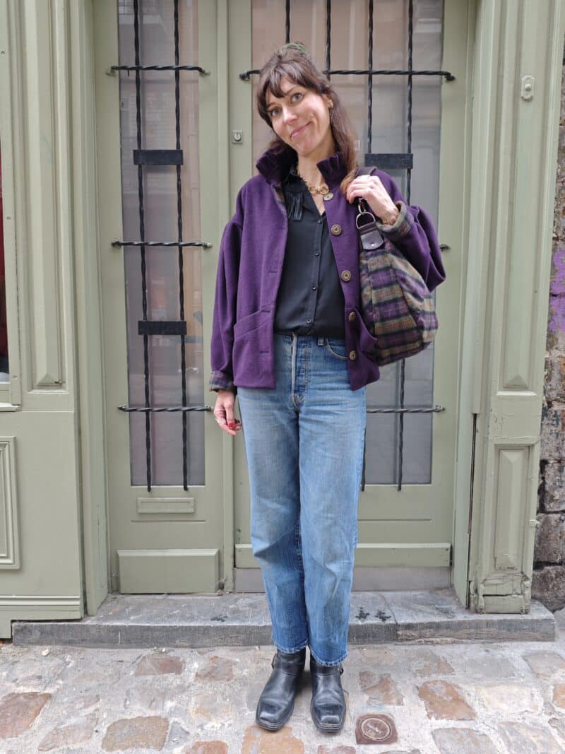veste gisèle col froufrou tartan edition limitée julie meuriss (copie)