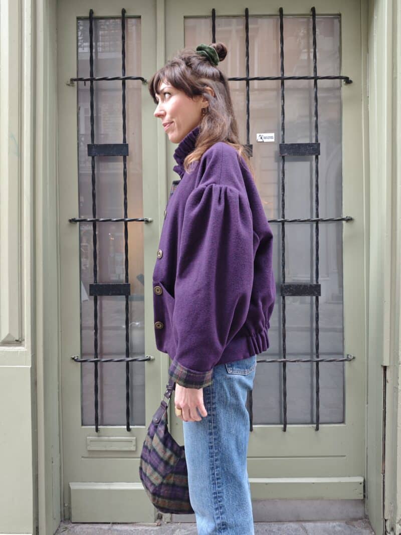 veste gisèle col froufrou tartan edition limitée julie meuriss (copie)