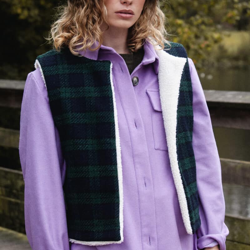 surchemise suédine lilas