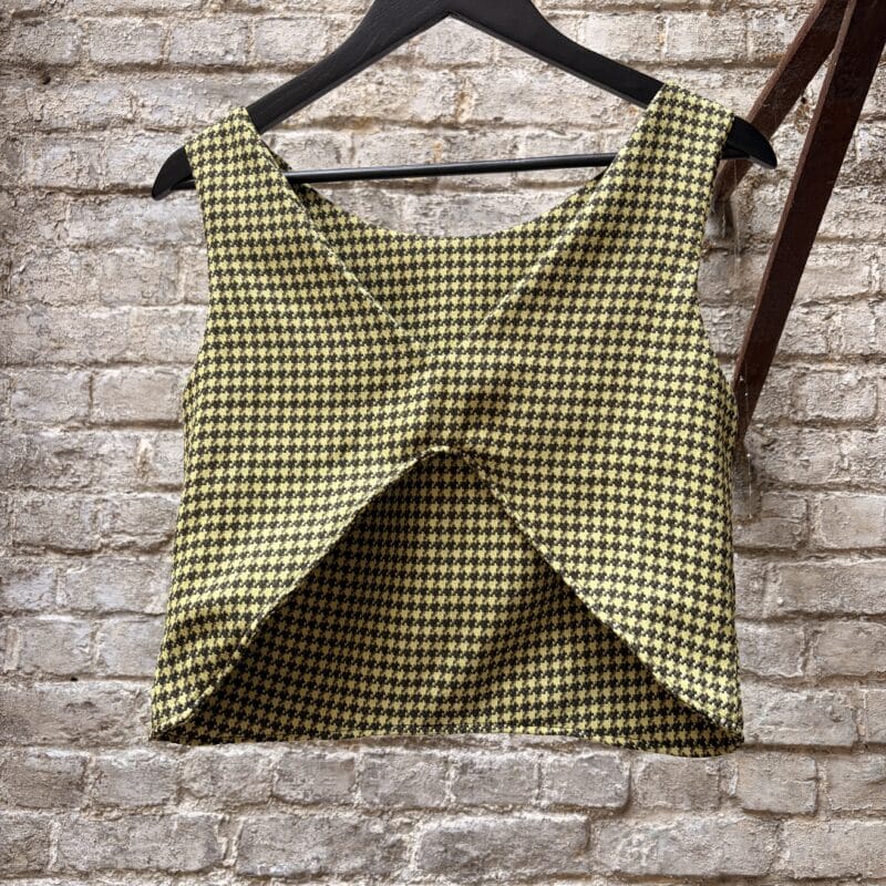 top sans manches pied de poule jaune (copie)